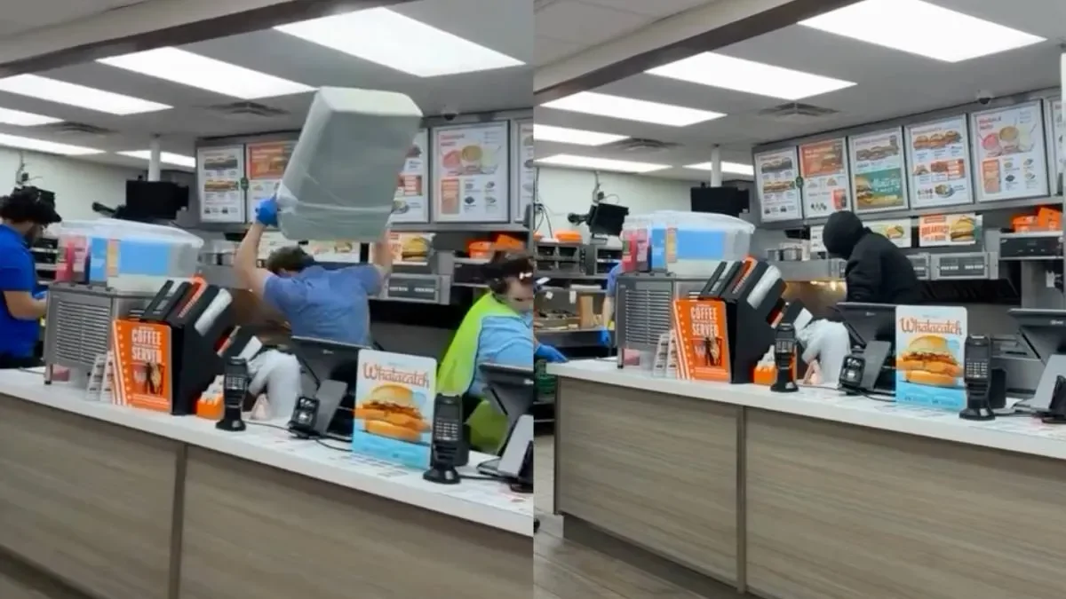 Посетитель внезапно напал на сотрудника заведения