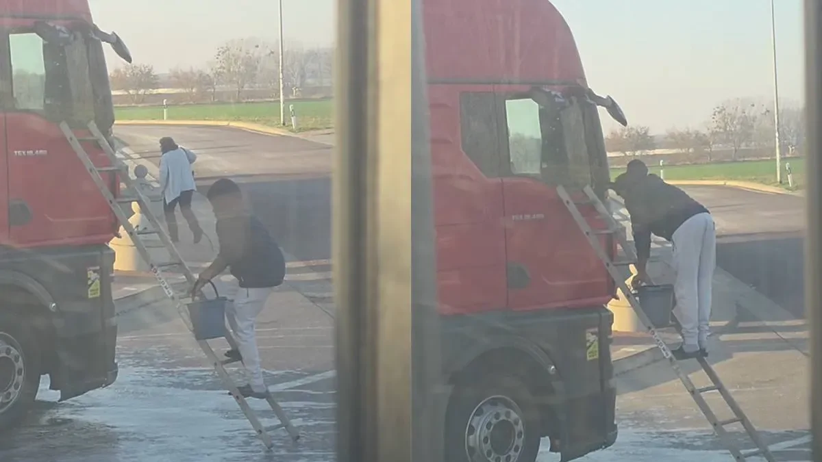 Как не стоит мыть грузовик