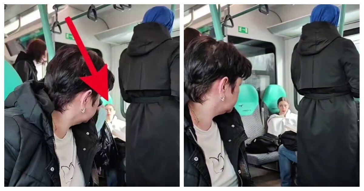 Школьница не хотела уступать место