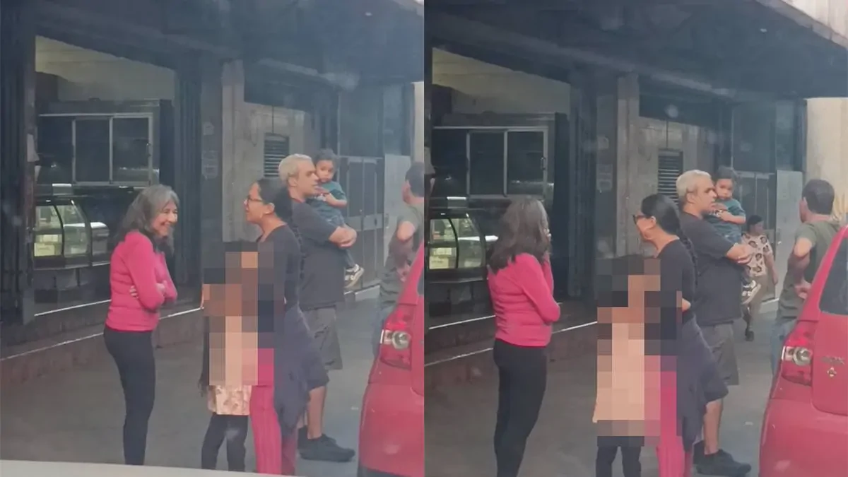 Кормление грудью посреди улицы