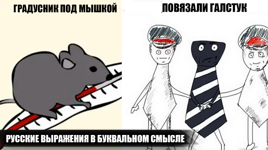 Приколы, обыгрывающие известные русские выражения в буквально смысле