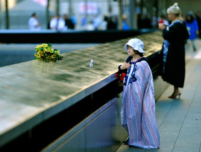 A little girl at ground zero 