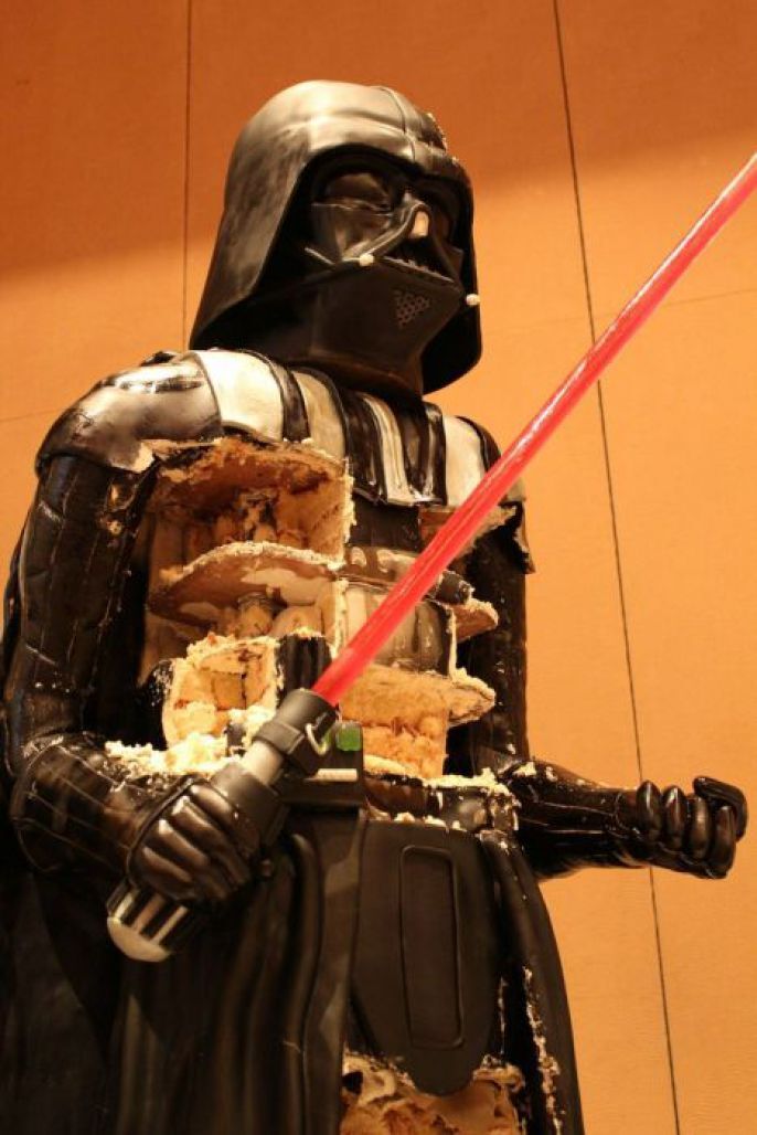 Darth Vader getting eaten alive 