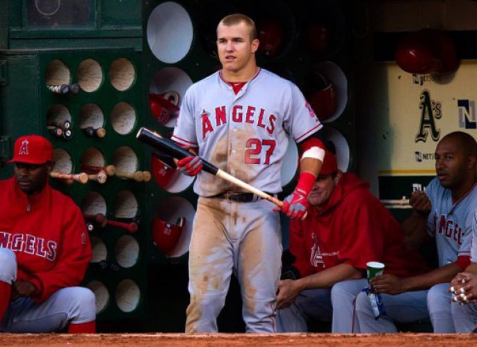 Mike Trout Getting Ready To Swing For The Fences 