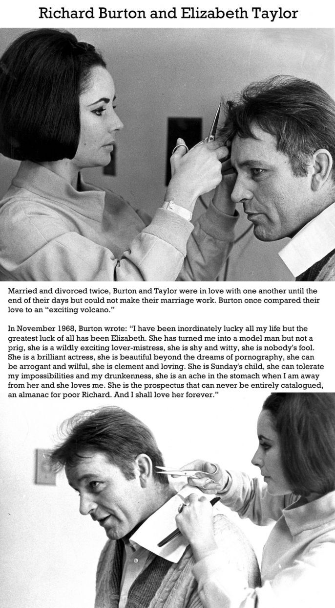 Richard Burton and Elizabeth Taylor 