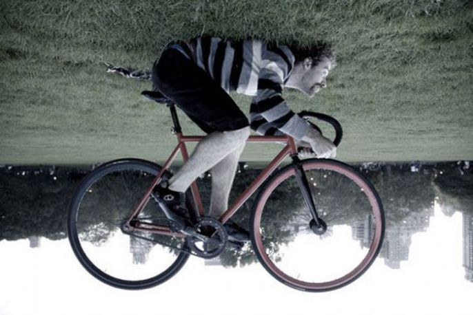 Upside Down Biking 