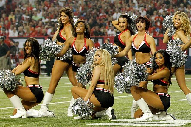 Falcons Cheerleaders mid routine 