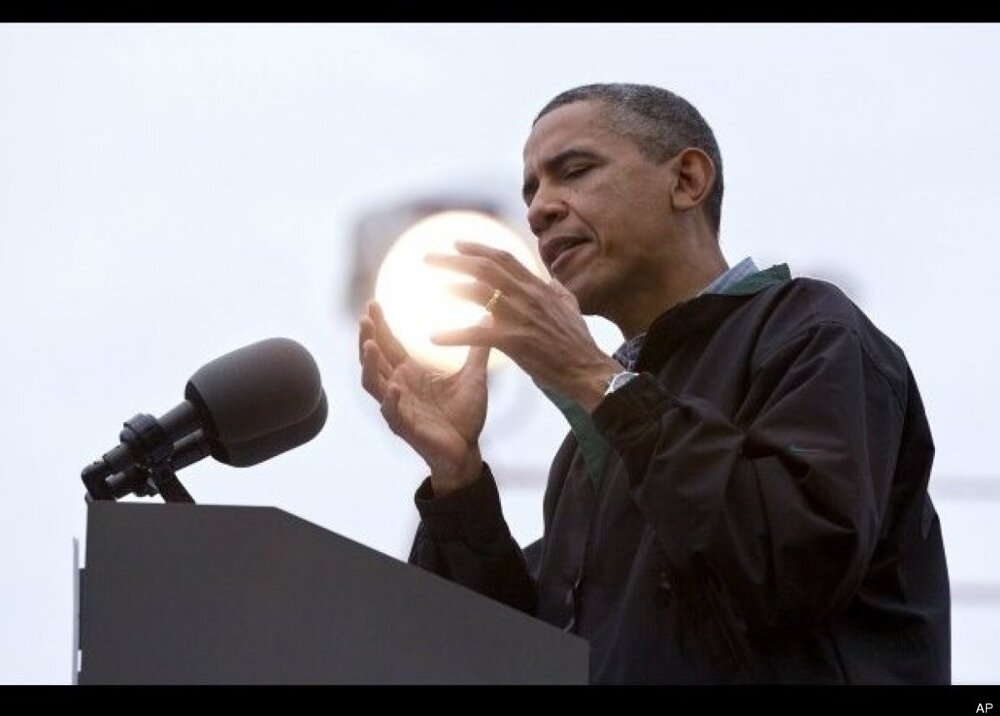 Obama Holds the sun 