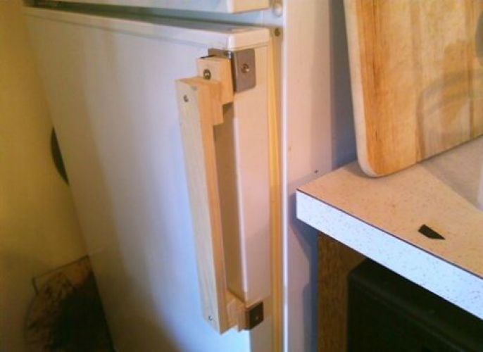 Wooden Refrigerator Door Handle 
