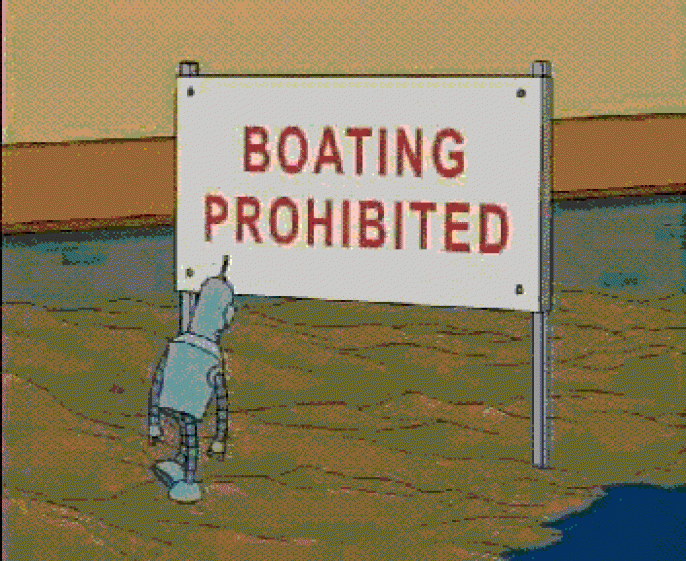 No Boating 