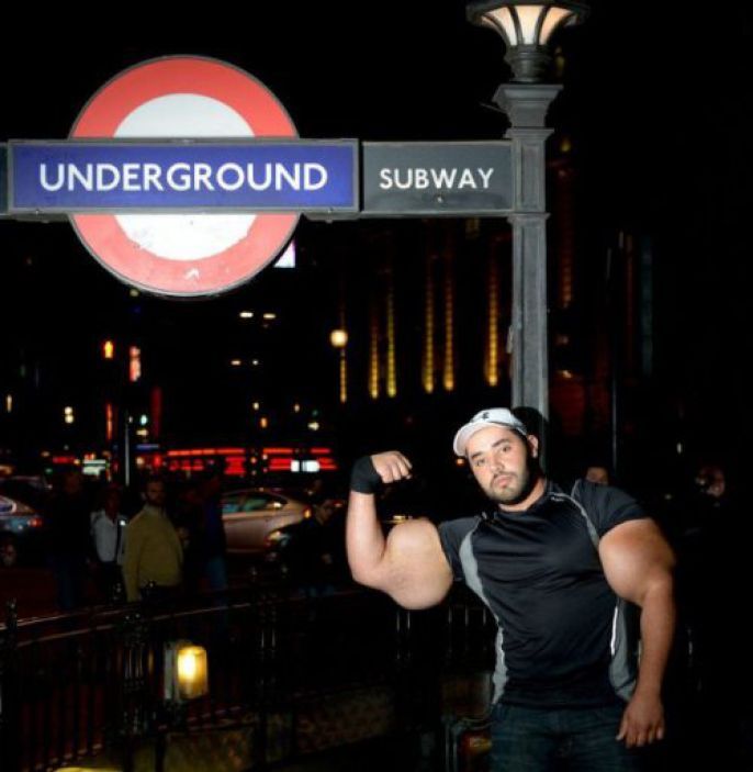 flexing at the underground 