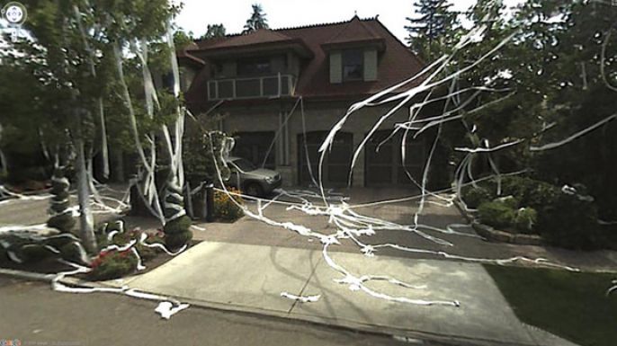 Toilet papered House 