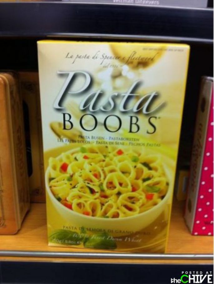Yum Pasta Boobs! 