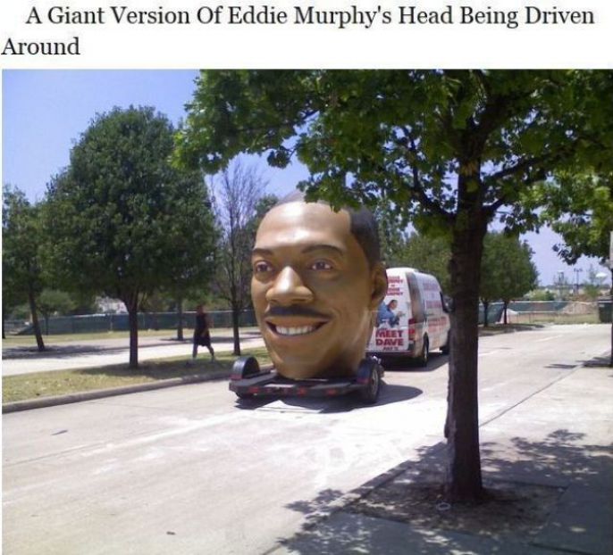 Giant Eddie Murphy Head 