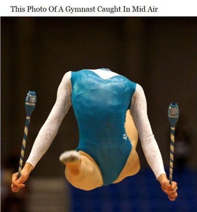 Gymnast Mid Air 