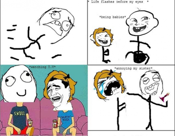 Funny Life Flash In Front Of Your Eyes Rage Comic 