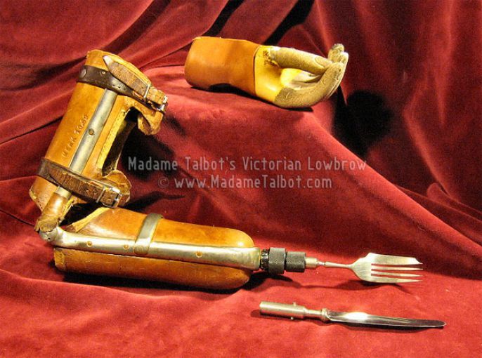6. Victorian-era eating utensil arm