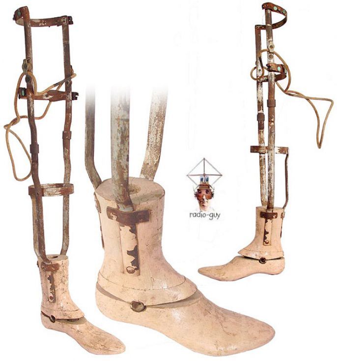 10. 19th century wooden prosthetic foot