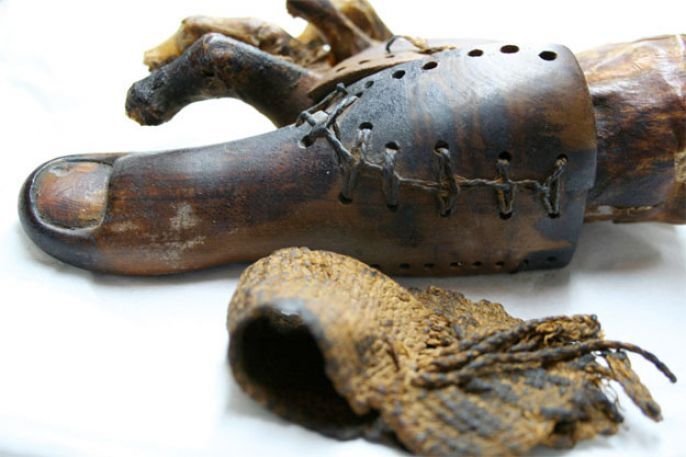 13. Functional prosthetic big toe, 600 BC