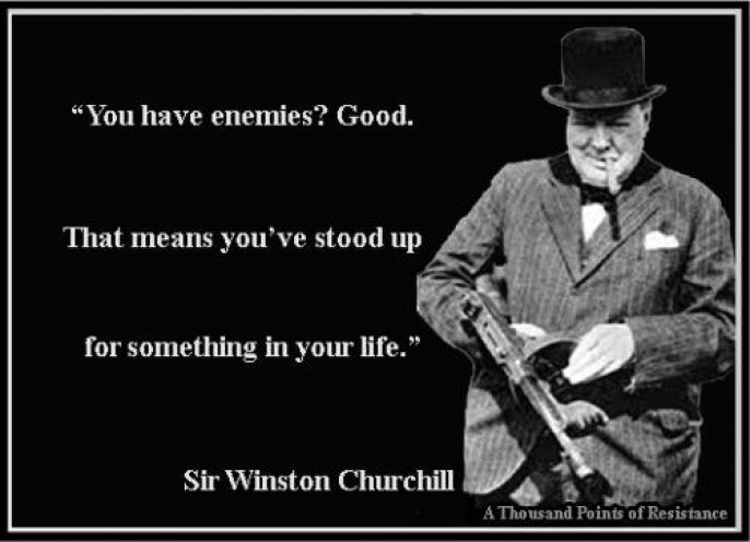 Winston Churchill On Enemies 