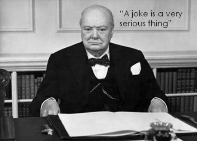 Winston Churchill  Serious Joke 