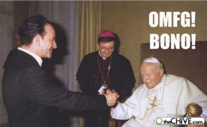 Pope and Bono 
