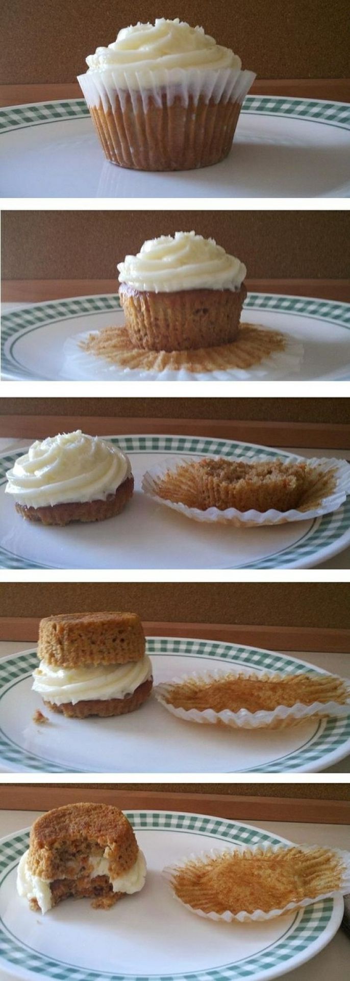 There is a right and wrong way to eat a cupcake, Win! 