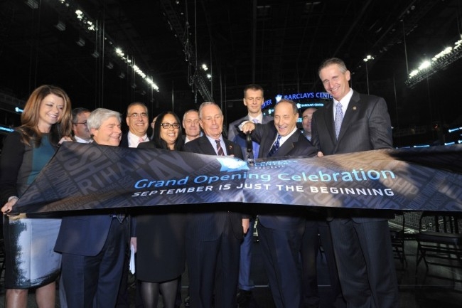 Cutting the Tape At The Barclays Center 
