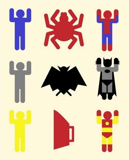 Batman, SpiderMan, Iron Man 