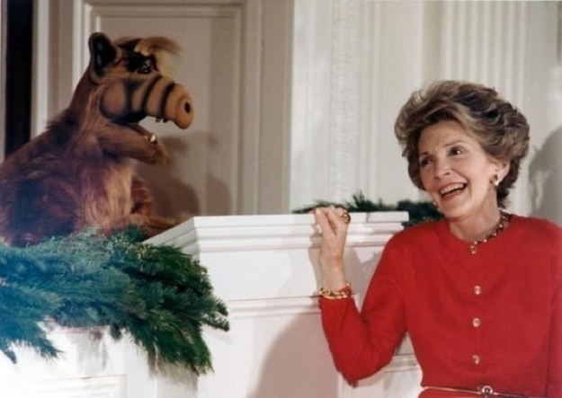 Nancy Reagan with Alf