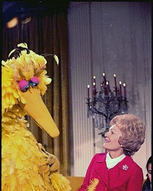 Pat Nixon and Big Bird (again)