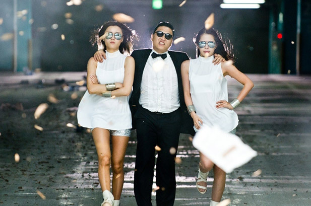 Psy and His Back Up Dancers 