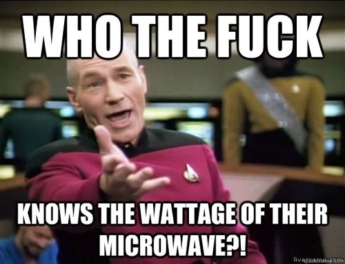 Microwave watts 
