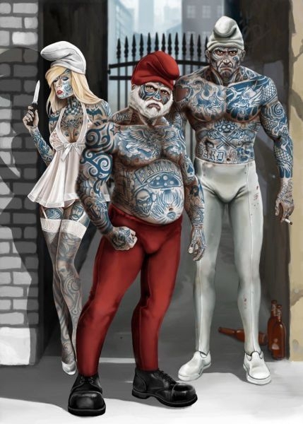 Grown Up Smurfs 