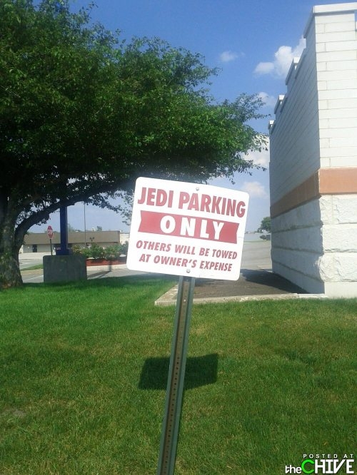 Jedi Parking Only 