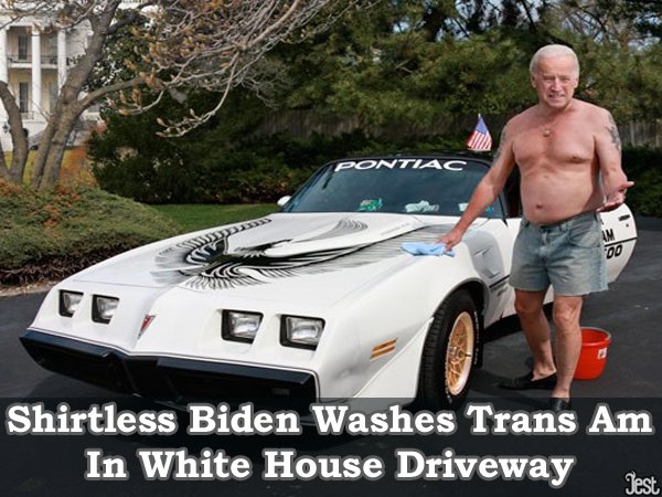 Shirtless Car Wash Biden? 