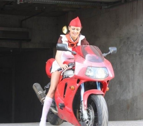 Emma: The Hot Russian Motorcyclist 