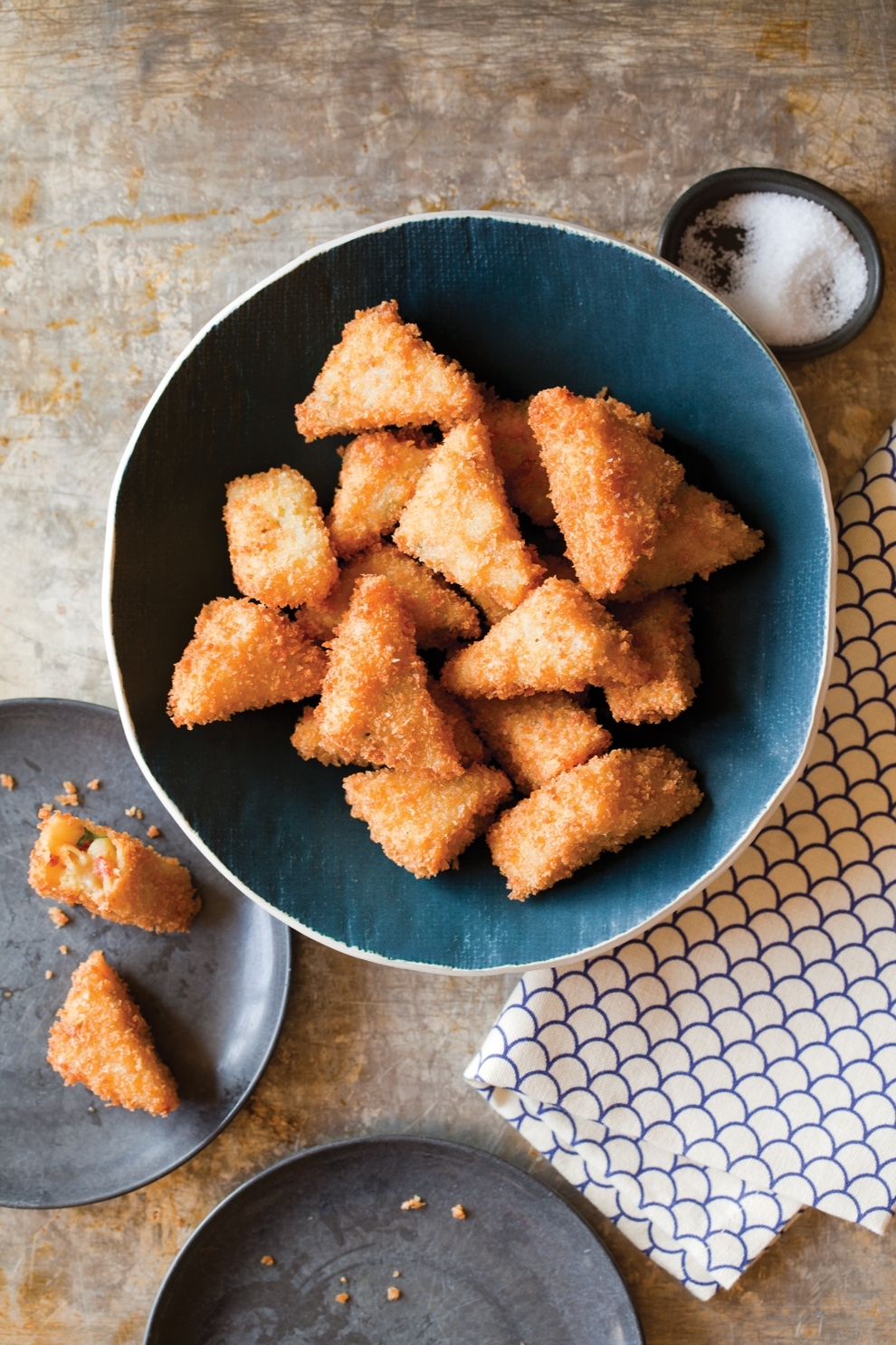 Tiny Fried Pockets of Mac N Cheese