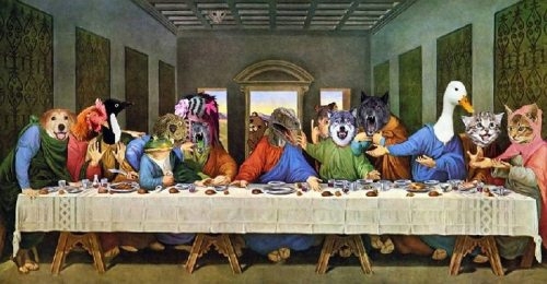 Funny alternatives of the Last Supper 