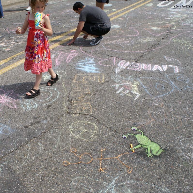 Clever Chalk Art by David Zinn