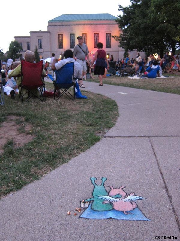 Clever Chalk Art by David Zinn