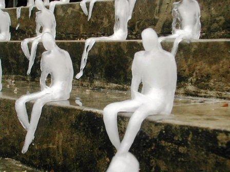 Ice Figures on a stage