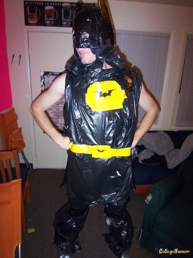 Bruce Wayne wouldn't be caught dead in trash bags.