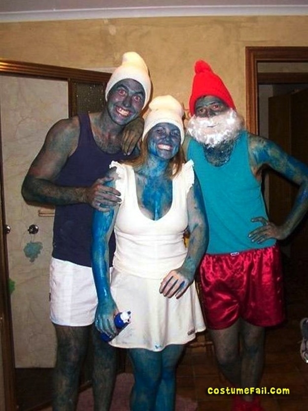 These Smurfs seem to be sporting blackface. Not cool.