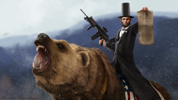 13 paintings of US presidents being kick-ass!!