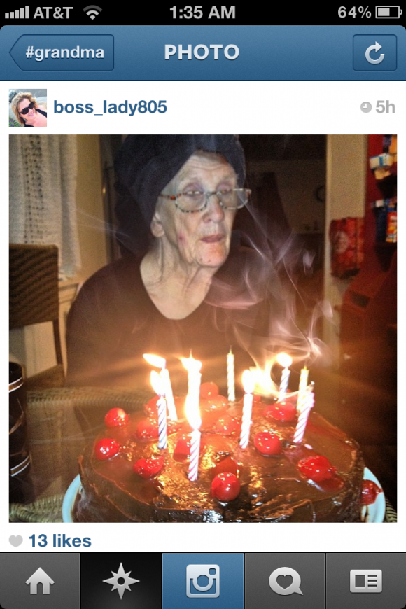 Grandma + Instagram = AWESOME!