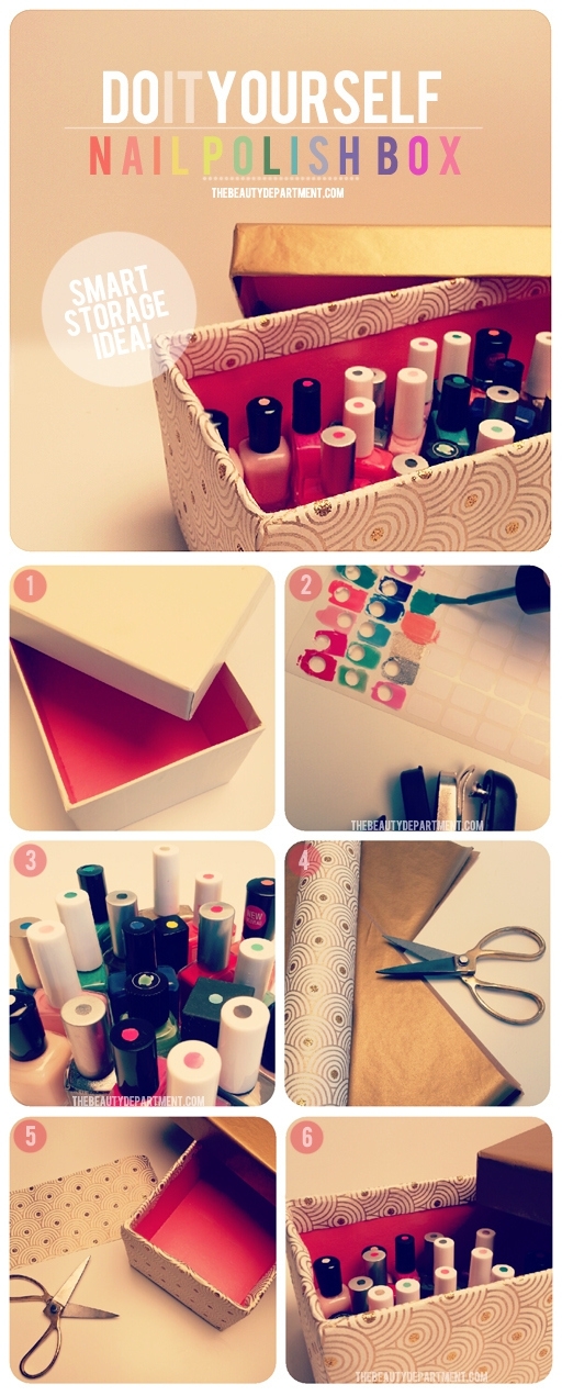 The smart way to store your nail polish: