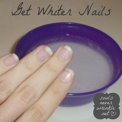Whiten your nails after removing a dark polish.