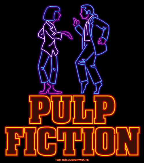 If Movie Posters Were Neon Signs