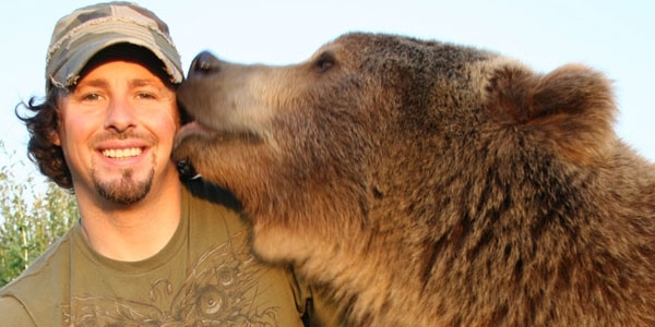 Casey understands the risks of having a grizzly bear for a best friend, but wouldn't have it any other way. 